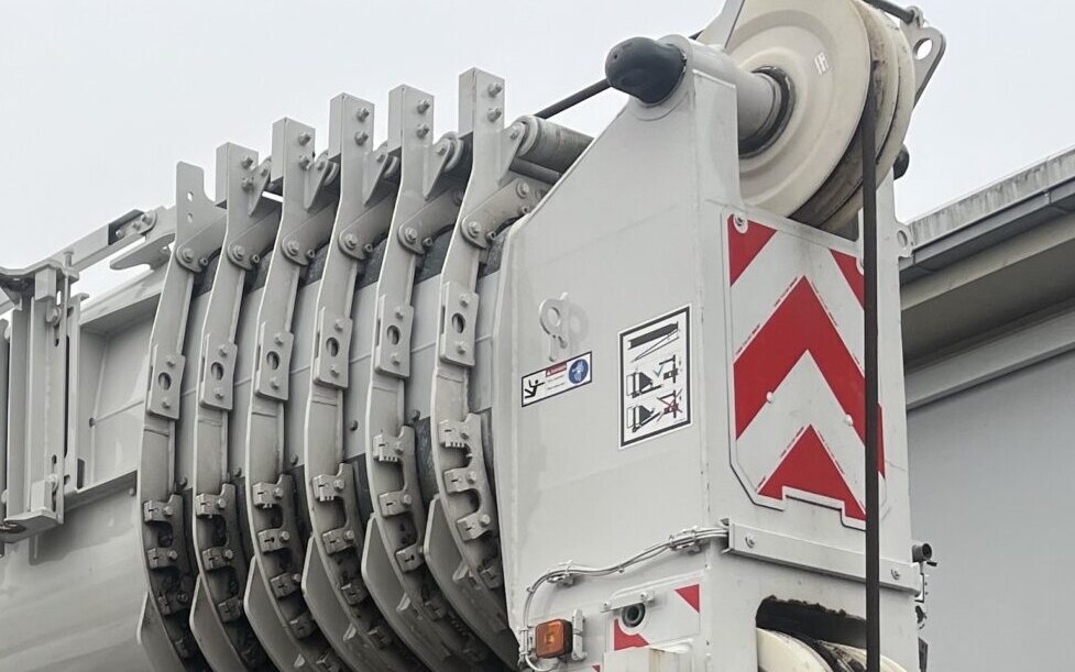 Tête de flèche d'une grue mobile