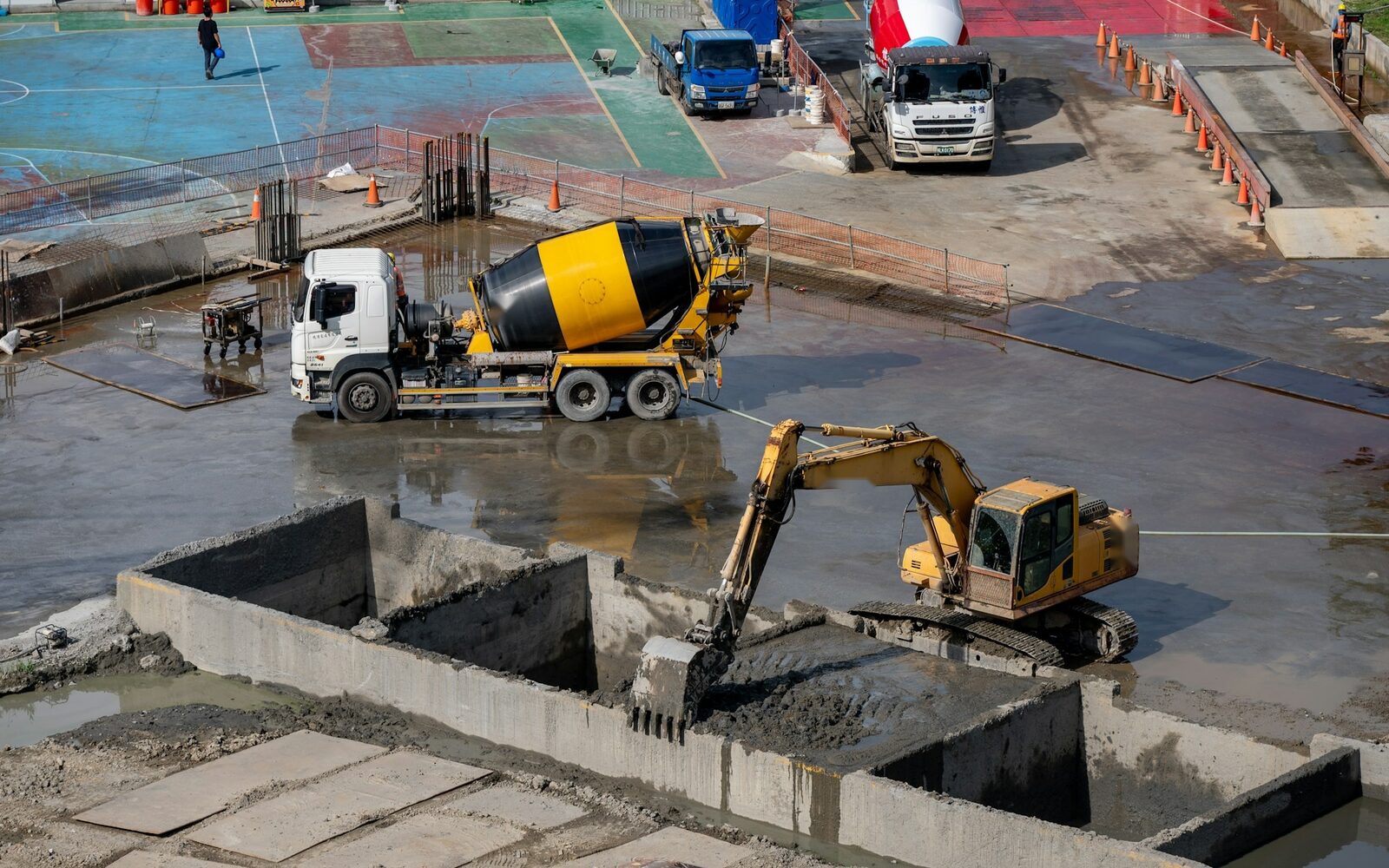 Bétonnière et matériel à béton